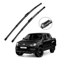 Par Palhetas Limpador De Parabrisa Silicone Chuva Amarok 2014 A 2022