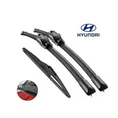 Jogo Palhetas Limpador de Parabrisa Silicone Chuva Hyundai Hb20 Sonata Azera Creta Tucson Veloster