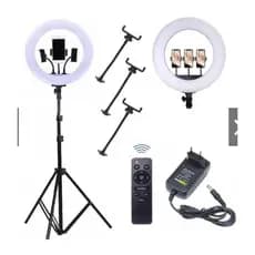 Iluminador Ring Light 14 Polegadas COM Tripe 2.1m COM 3 Suporte De Celular (( 110v ))