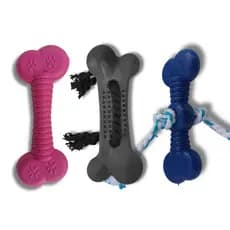 3 Brinquedos Ossinho Pet Cachorro Pequeno Porte Mordedor Cão