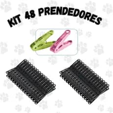 48 Prendedores Roupas Coloridos Plástico Reforçado Grampos de Roupas para Varal