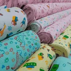 Tecido Cueiro Estampado Flanelado Bebê 1,00 x 80cm  larg Papi/Incomfral