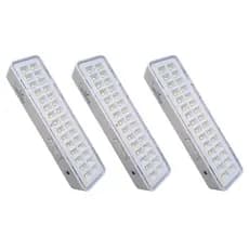 Kit 3 x Luminaria 30 leds 12V 24V pra central luz emergencia