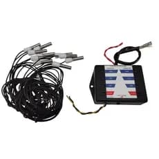 Painel Medidor Duplo Nível Água 12V 4 Leds  Lancha Motorhome