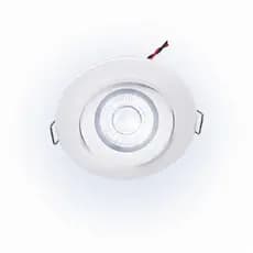 Kit 4 x Spot embutir 3W 12V 24V branco para motor home