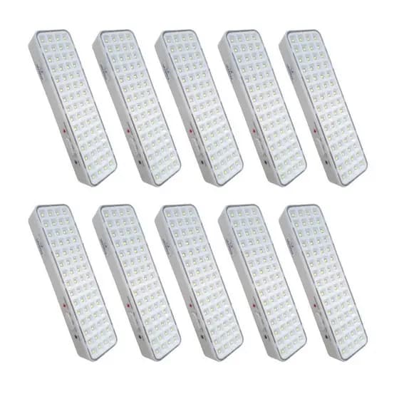 Kit 10 x Luminaria 60 leds 12V 24V veicular motor home