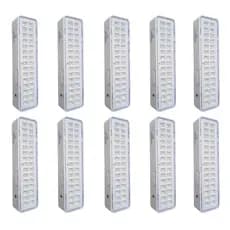 Kit 10 x Luminaria 30 leds 12V 24V pra central luz emergencia