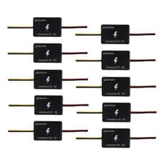 Kit 10 x Conversor de tensão 12V e 24V para 5V 3A universal entrada 12v saida 5V
