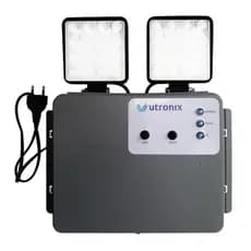 Bloco autonomo 2 faróis 48W prova dagua com bateria forte