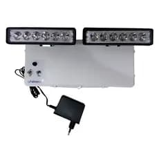Bloco autônomo 2 faróis 36W 3000lm forte com bateria Moura