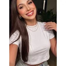 Cropped Feminino Manga Curta 100% Algodão Premium Camiseta T-Shirt Básica Casual Verão Blusinha