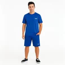Super Kit 1 Camiseta Helanca e 1 Bermuda Chimpa Origin's