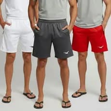 3 Bermudas Masculina Adulto Para Treino Com Bolsos Dry Fit