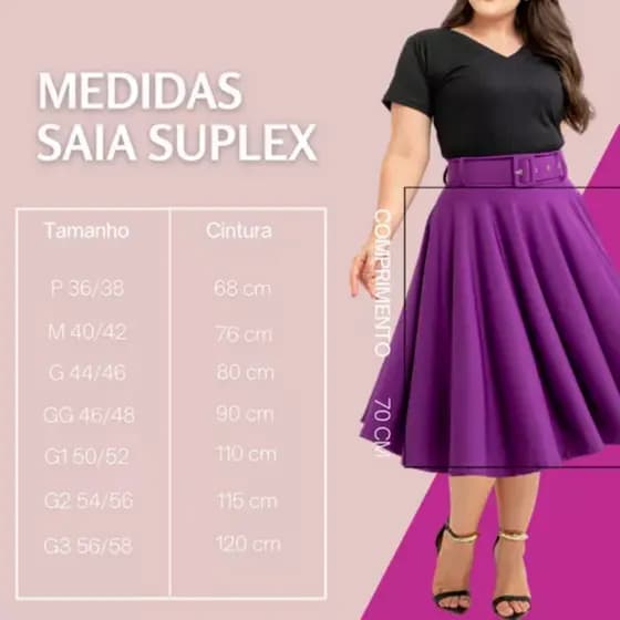 Saia Feminina Midi Godê Evangélica com Cinto Moda Elegante e Confortável