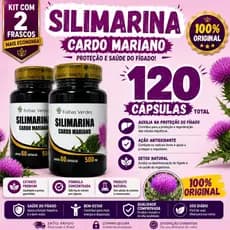 Silimarina cardo mariano 500mg 100% natural e original folhas verdes - Envio Imediato