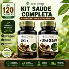 Suplemento Unha Com Uxiamarelu 60 cápsulas cada frasco500mg Folhas Verdes