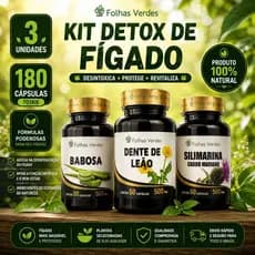 KIT DETOX DE FÍGADO-  Silimarina, Dente de Leão e Babosa - Envio Imediato