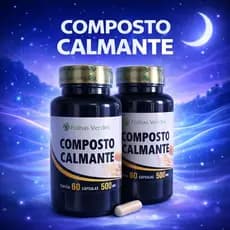 Composto Calmante 500mg Folhas Verdes 60 Cápsulas