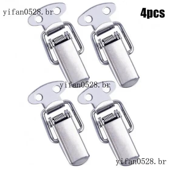 4PCS Mola De Aço Inoxidável Com Trava De Captura Para Fixação Segura Na Caixa E No Armário
