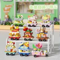 Polvo Maruko venda automática carro bloco de construção decoração brinquedo educativo recompensa pequena tenda aniversár