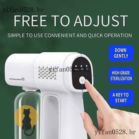 K5 PRO Spray Máquina Sanitzer Atomizador Nano Desinfecção Usb Recarregável De Pistola Mechine K5