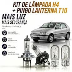 Lampada farol BAIXO / ALTO + LANTERNA PALIO G1 1996 ATÉ 2002