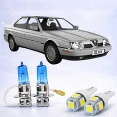 Par Lâmpada Farol de Milha Super Branca  + LED lanterna ALFA ROMEO 164 1987 ATÉ 1998