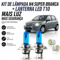 lampada farol baixo / alto super branca celta 2000 até 2015