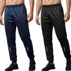 Kit 2 Calças JOGGER Refletivo Peças Dry Fit Academia Masculina Adulta com Bolso Zíper Flanelada