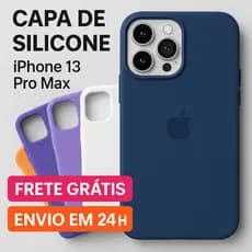 Capa Protetora Para Iphone 13 Pro Max de Silicone Emborrachada Aveludade Com Envio Imediato