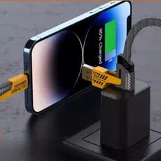 Cabo  de dados 4 Em 1 Turbo carregamento rápido Tipo- C Usb Lightning 65W iPhone e Android