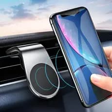 Kit Veicular Completo Contendo Carregador Com 3 Saídas USB 3.1A + Suporte Magnético Para aparelhos Eletronicos