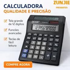 Calculadora Duplo Visor Mesa Comercial 12 Dígitos - CT-8122-120