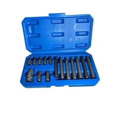 Jogo De Bits Torx 15 Peças Com Estojo