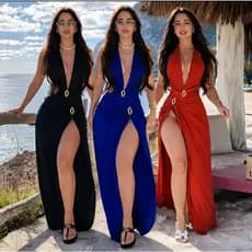 conjunto feminino maio 2 pecas  body e saia longa saida de praia verão