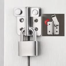 Fecho Metálico em Aço Inoxidável | Reforçado e Durável | Ideal para Portas, Armários e Janelas 🪟