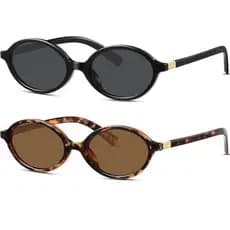 Óculos de Sol Feminino Oval Retrô Vintage Miu Tendência das Blogueiras Moda Y2K Minimalista Estilo Anos 90