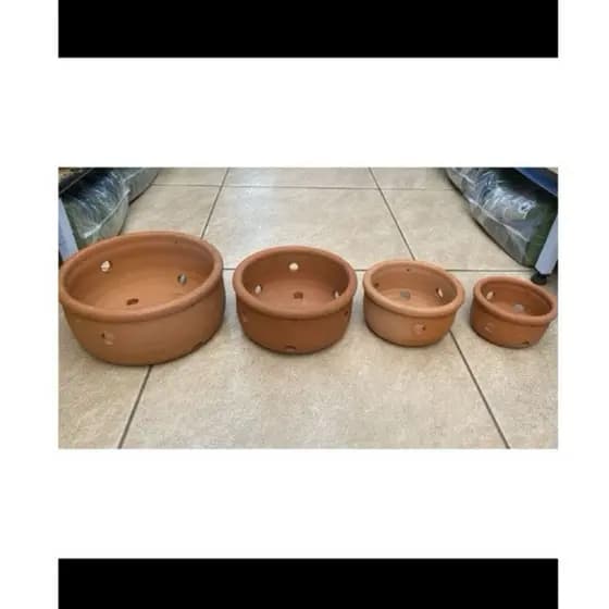 Vaso de Barro Cerâmica Para Orquídeas