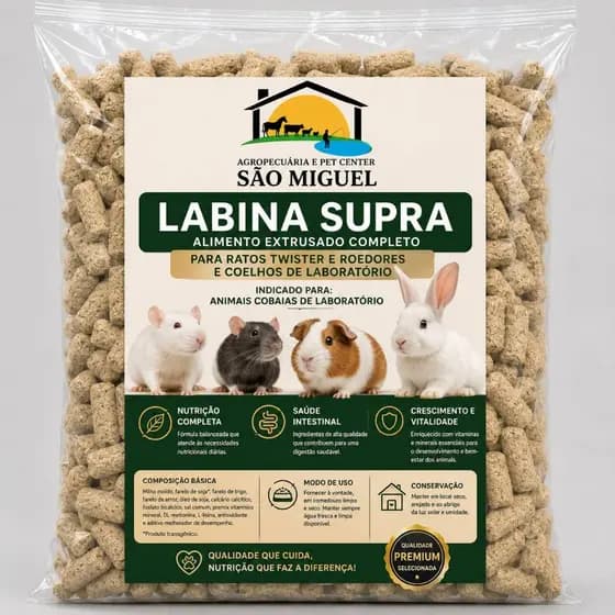 Ração Labina Supra lab Hamster Camundongos e Ratos