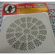 Ralo E Grelha Anti Inseto Com Tela 10cm D'rose Para Banheiro Quadrado Branco.Dengue,cabelo,Ralos.