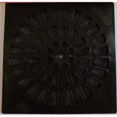 Ralo E Grelha Anti Inseto Com Tela 15cm D'Rose Para Banheiro Quadrado Preto,Dengue,cabelo,Ralos.