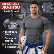 Rash Guard Camisa de Compressão Jiu-Jitsu LISA Masculina Blusa Academia Treino Luta