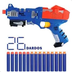 Pistola Lançador de Dardos Com 26 Refil Brinquedo Infantil