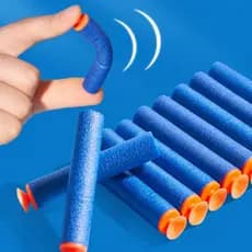 Kit Refil de Dardos Balas de Espuma Com Ventosa Reto Infantil