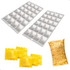 Kit 2 Formas Para Ravioli Mini Pastel Salgados Massas