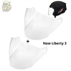Kit Viseiras Cristal ou Fumê Compatíveis New Liberty 3 Pro Tork