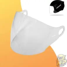 Viseira Cristal/Fumê Para Capacete Spark Jet Compatível EBF | Com ou Sem Botão