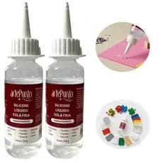 Cola Silicone Liquido Super Transparente Artesanato 60 Ml
