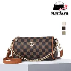 Marissa Bolsa Premium em Formato Cilíndrico Novo Modelo Bolsa de Ombro Transversal Design Redondo Feminina