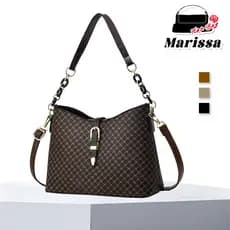 Marissa Bolsa Bucket Feminina Estampada Media Capacidade e Multiuso Perfeita para Dia a Dia e Viagens